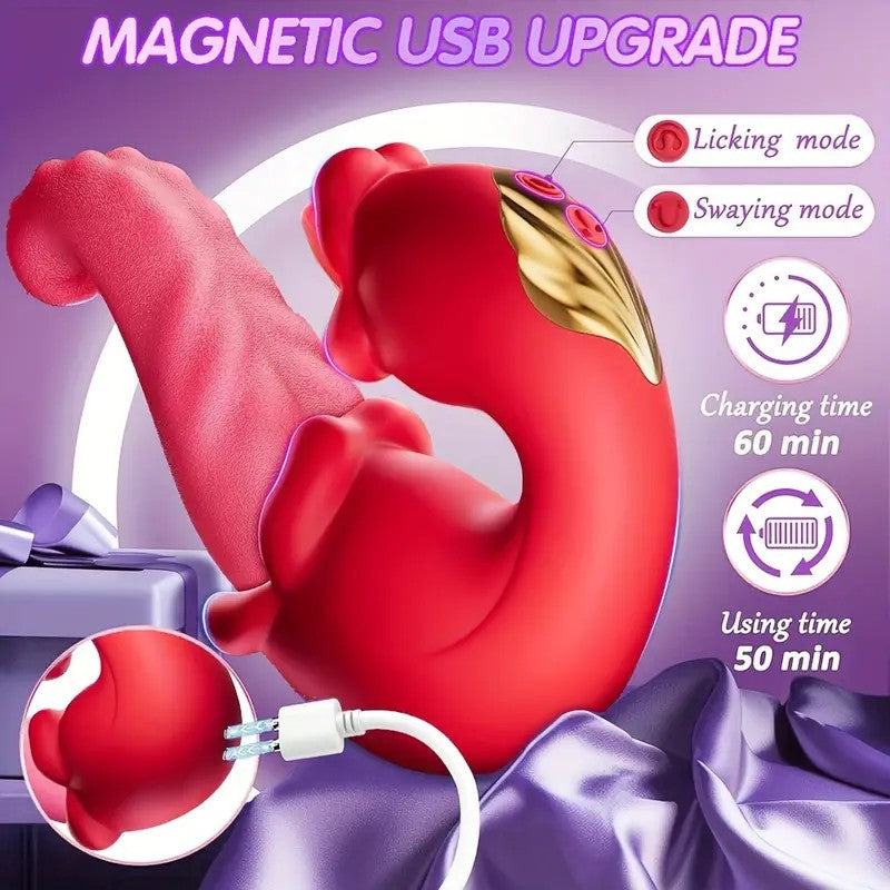 Tongue Swing Clitoral G Spot Stimulation Vibrator