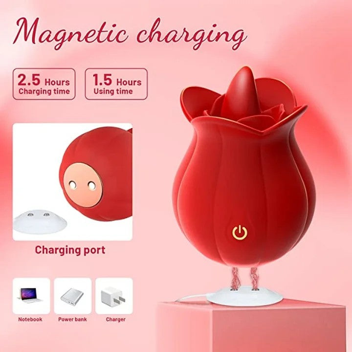Vibrating Tongue Licks & Keeps Licking For Toe-Curling Thrills!